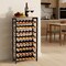 Freestanding 8-Tier Wine Bottle Holder with Wood Tabletop, 48 Bottle Capacity
